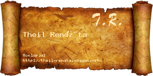 Theil Renáta névjegykártya