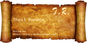 Theil Renáta névjegykártya